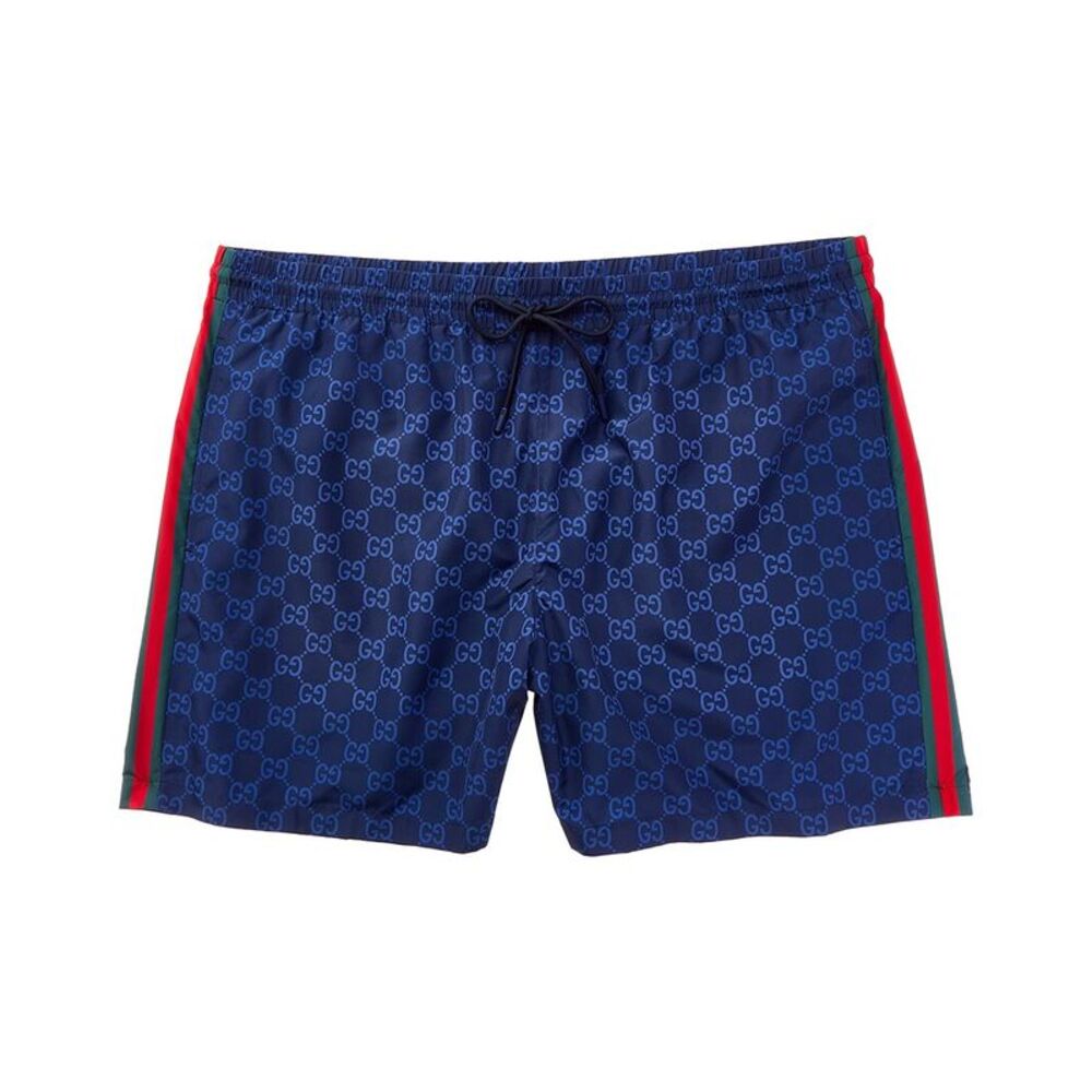Gucci Mens 6In Swim Short, Navy